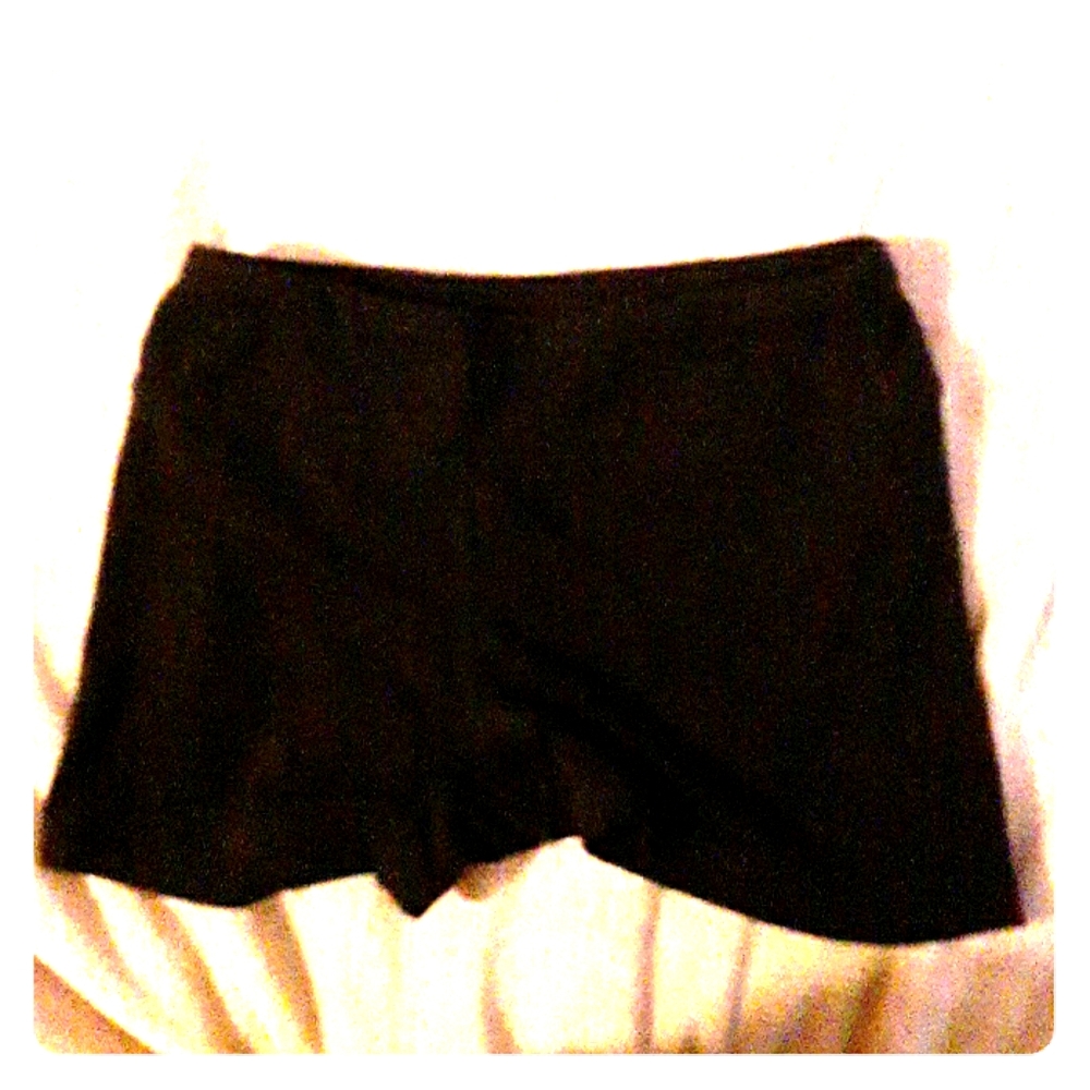 Black yoga shorts